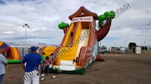 Inflatable tree house slide rental Phoenix Arizona
